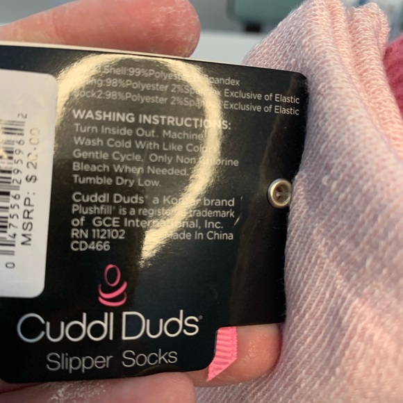Cuddl Duds girls unicorn double layer slipper socks. New. Shoe size 4-10. - Picture 5 of 8